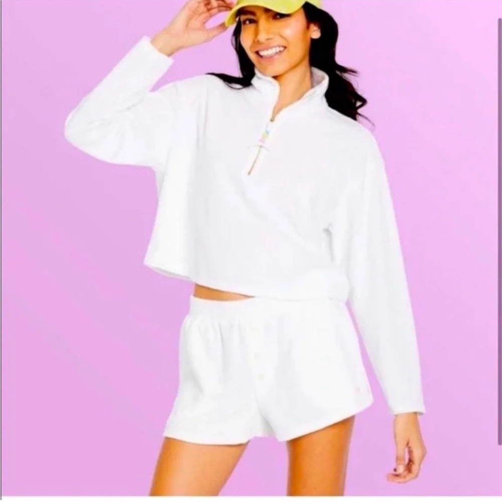 Stoney Clover Lane White Crop Top